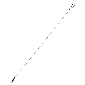 Стальные поводки Lucky John 1x19 Micro Jig Leader LJP6404 оснащённые вертлюгом и застёжкой (2 шт.) Ø 0.15 мм