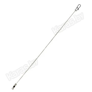 Стальные поводки Lucky John 1x19 Micro Jig Leader LJP6404 оснащённые вертлюгом и застёжкой (2 шт.) Ø 0.15 мм