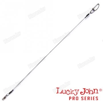 Титановые поводки Lucky John X-Twitch Titanium Leader LJP6310 оснащённые вертлюгом и застёжкой (2 шт.) Ø 0.3 мм