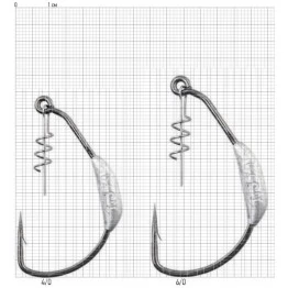 Крючки офсетные огруженные Lucky John Predator LJH357