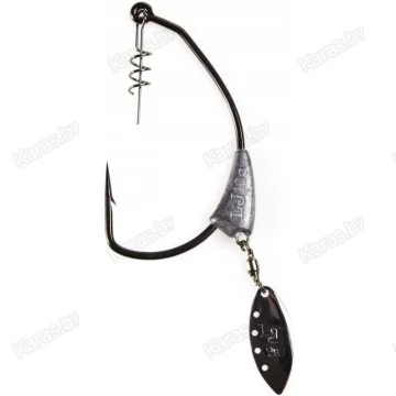 Крючки офсетные огруженные с лепестком Lucky John Predator LJH358