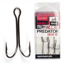 Крючки двойники Lucky John Predator LJH120-***