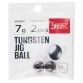 Чебурашка вольфрамовая разборная Lucky John Tungsten Jig Ball BN  (1-7 г)