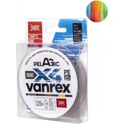 Леска плетёная Lucky John Vanrex Pelagic x4 Braid Multi Color 125 м