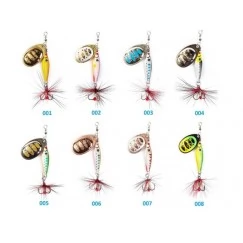 Блесна вращающаяся Lucky John TRIAN BLADE ROUND LJTBR6-*** (6г)