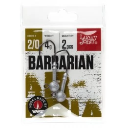 Джиг-головки Lucky John Barbarian 90° 2/0 (2 шт.)
