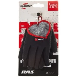 Перчатки Lucky John BBS обрезиненные для захвата рыбы