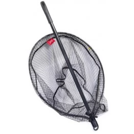 Подсачек складной телескопический Lucky John 195х50х65 см с прорезиненной сеткой