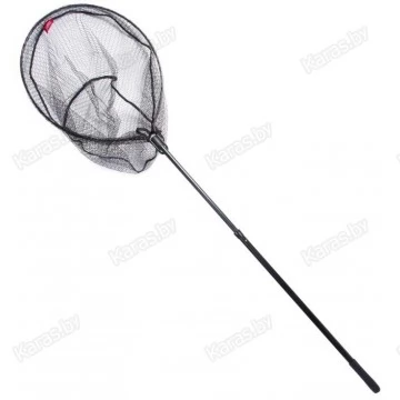 Подсачек складной телескопический Lucky John 195х50х65 см с прорезиненной сеткой