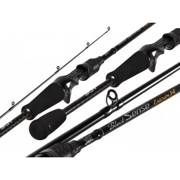 Спиннинг Lucky John Black Sense FARAON CAST 14, углеволокно, 1.98 м, тест 4-14 г, 120 г