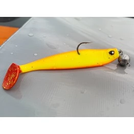 Виброхвосты Lucky John 3D Series Red Tail Shad 3.5"