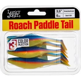 Виброхвосты Lucky John ROACH PADDLE TAIL 3.5"