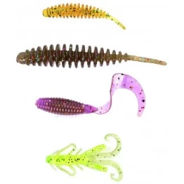 Набор силиконовых приманок Lucky John Perch Snack Pack 01