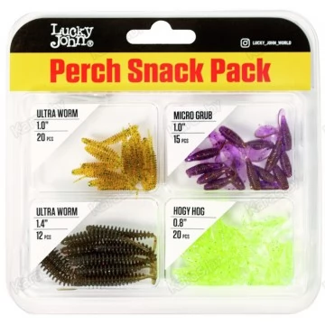 Набор силиконовых приманок Lucky John Perch Snack Pack 01