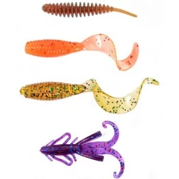 Набор силиконовых приманок Lucky John Perch Snack Pack 02