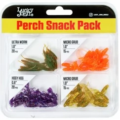 Набор силиконовых приманок Lucky John Perch Snack Pack 02