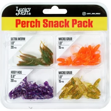 Набор силиконовых приманок Lucky John Perch Snack Pack 02