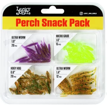 Набор силиконовых приманок Lucky John Perch Snack Pack 04