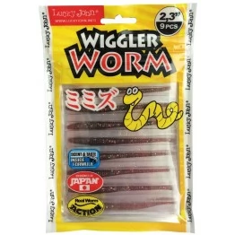 Слаги Lucky John WIGGLER WORM 2.3"