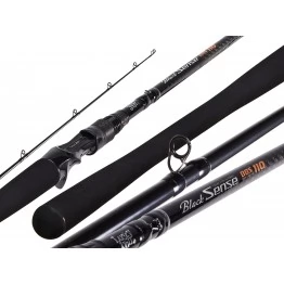 Спиннинг Lucky John Black Sense BBS CAST 110, углеволокно, штекерный, 8.0''/2.44 м, тест: 25-110 г, 235 г