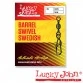 Вертлюги c застежкой Lucky John Barrel Swivel Swedish