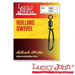 Вертлюги c застежкой Lucky John Rolling Swivel