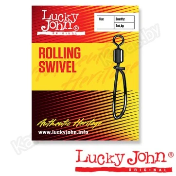 Вертлюги c застежкой Lucky John Rolling Swivel