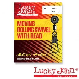 Вертлюги c застежкой MH скользящие Lucky John Moving Rolling Swivel With Head