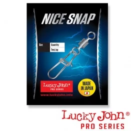 Вертлюги c застежкой Lucky John Pro Series Nice Snap With Rolling Swivel