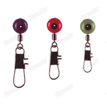 Вертлюги c застежкой MH скользящие Lucky John Moving Rolling Swivel With Head