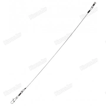 Стальные поводки Lucky John 7x7 SSW AFW LJP6209 оснащённые вертлюгом и застёжкой (2 шт.) Ø 0.28 мм