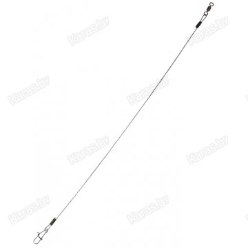 Титановые поводки Lucky John X-TWITCH LJP7310 оснащённые вертлюгом и застёжкой (2 шт.) Ø 0.3 мм