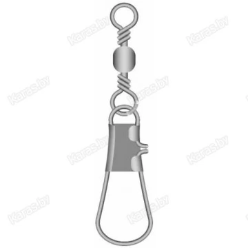 Вертлюжки-застежки Lucky John Barrel And Interlock