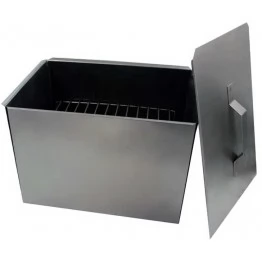 Коптильня двухъярусная Manko 380x280x260 мм (сталь 0.5 мм)