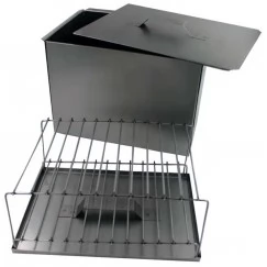 Коптильня двухъярусная Manko 380x280x260 мм (сталь 0.5 мм)