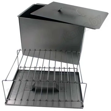 Коптильня двухъярусная Manko 380x280x260 мм (сталь 0.5 мм)