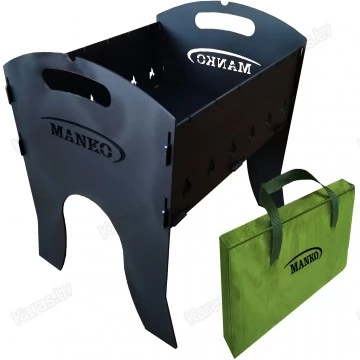 Мангал разборный Manko Турист 410х350х450 мм в чехле (2 мм)