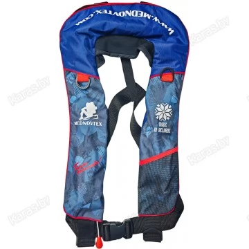 Спасательный жилет самонадувающийся MedNovTex 100N до 150 кг