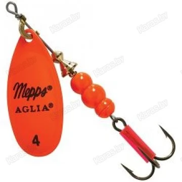 Блесна вращающаяся Mepps Aglia Fluo Orange 4 (9г)