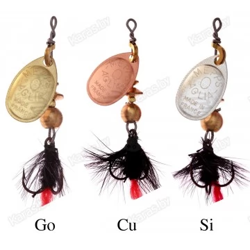 Блесна вращающаяся Mepps Aglia Mouche Noire 0-** (2.5г)