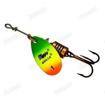 Блесна вращающаяся Mepps Aglia OR/Tiger 1 (3.5г)
