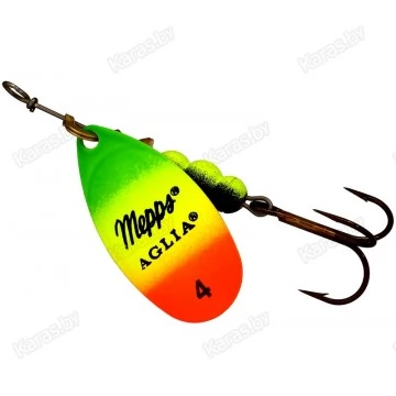 Блесна вращающаяся Mepps Aglia OR/Tiger 4 (9г)
