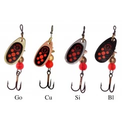 Блесна вращающаяся Mepps Black Fury Orange 1-** (3.5г)