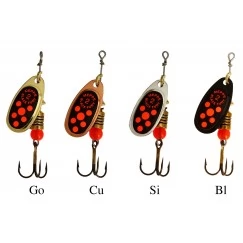 Блесна вращающаяся Mepps Black Fury Orange 2-** (4.5г)