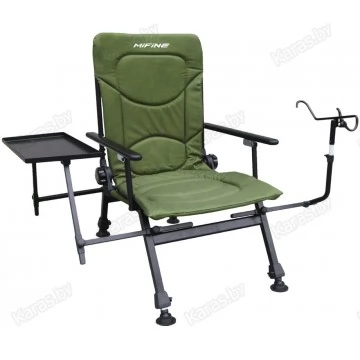 Кресло карповое складное Mifine 55091 со столиком и подставкой