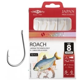 Крючки с поводками Mikado Sensual ROACH (N)