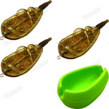 Набор кормушек Mikado Method Feeder L, 3шт. + форма