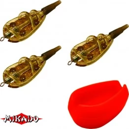 Набор кормушек Mikado Method Feeder S, 3шт. (20г+30г+40г) + форма