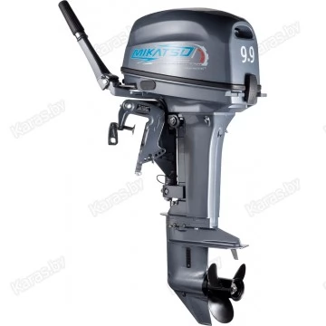 Лодочный мотор 2-тактный бензиновый Mikatsu M 9.9 FHS PRO с выпрямителем (мощность 20 лс)