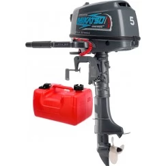 Лодочный мотор 4-тактный бензиновый Mikatsu MF 5 FHS (мощность 6 лс) (выносной бак 12 л)